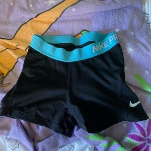 COPY - Nike Pro Shorts Turquoise